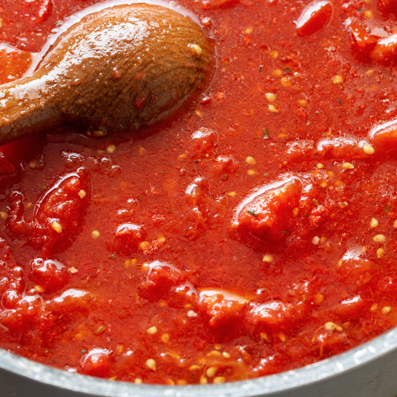 a close up of food