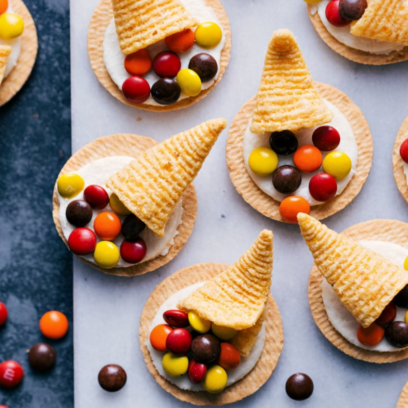 a table full of food