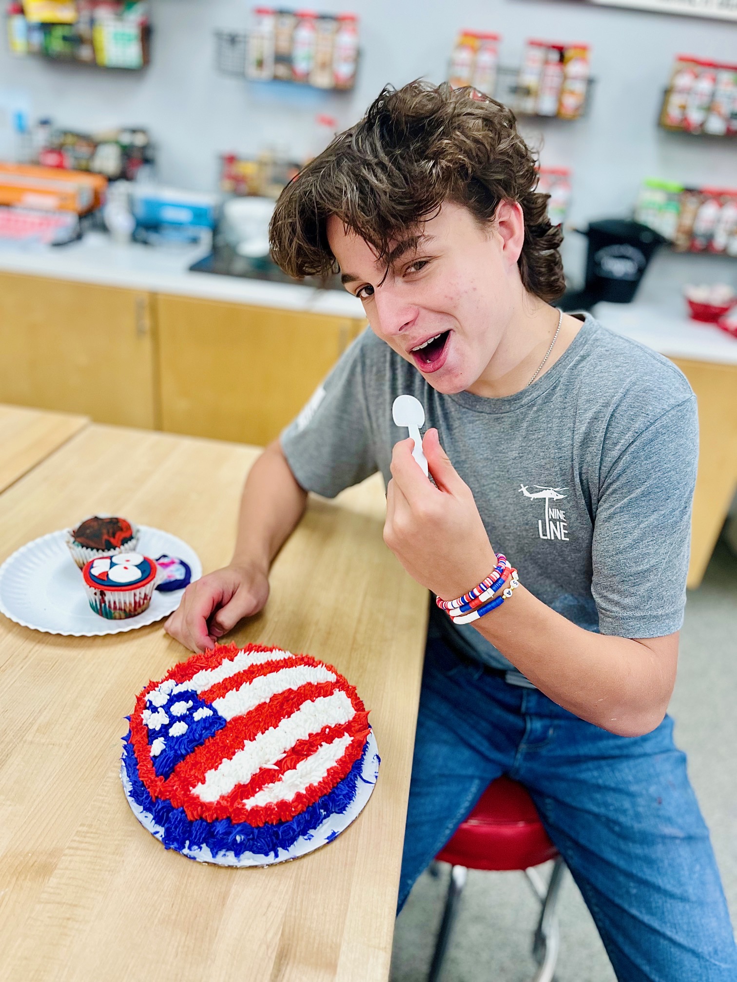 a man looking at the camera