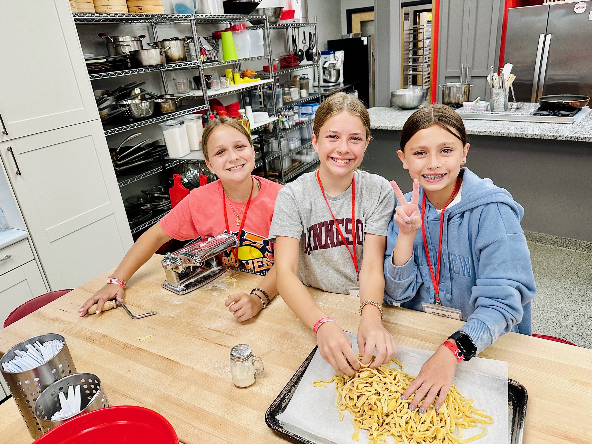 a little boy sitting on a table