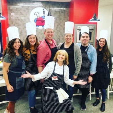 a group of people posing for a photo