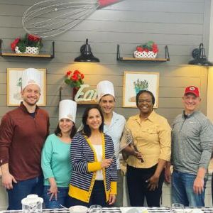 a group of people posing for the camera