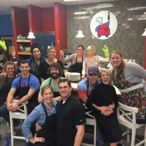 a group of people posing for the camera