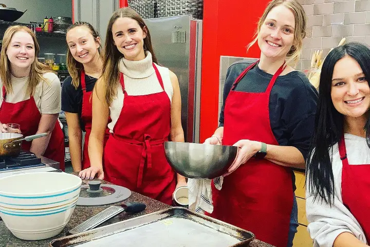 a group of people posing for the camera