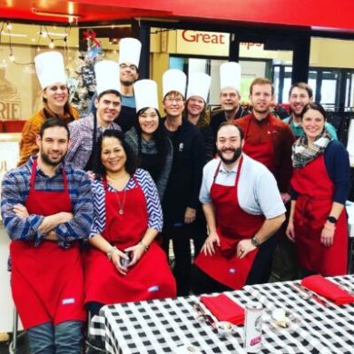 a group of people posing for the camera