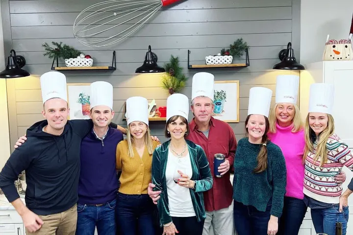 a group of people posing for the camera