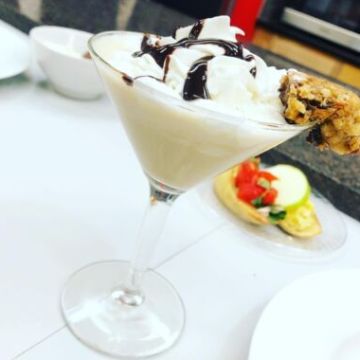 a plate of food on a table