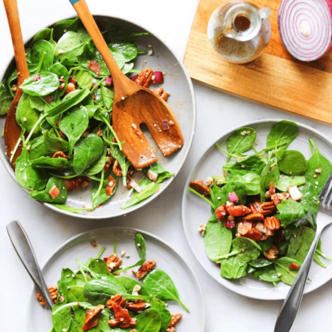 a plate of food on a table