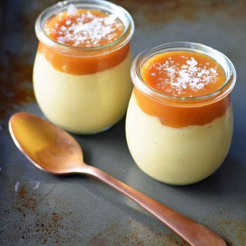 a cup of coffee and a glass of orange juice