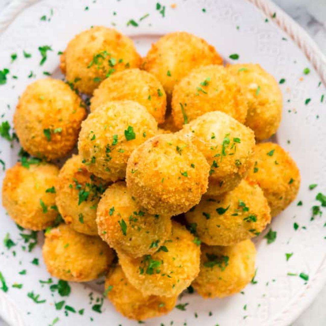 a close up of food on a plate