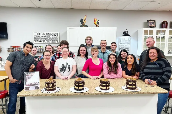 Anuraag pandey et al. posing for a photo