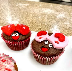 a cake made to look like a face